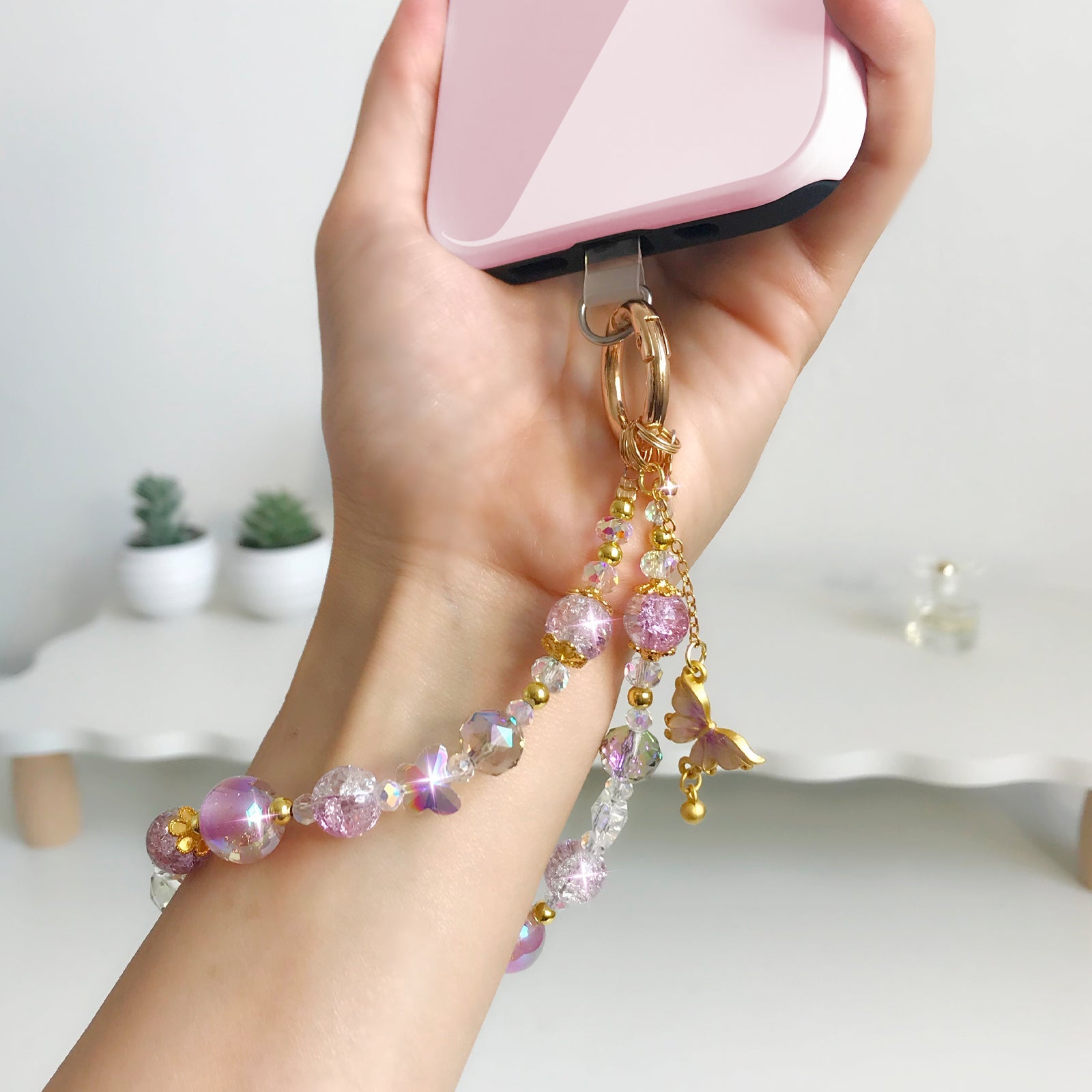 Flutter & Sparkle Phone Charm