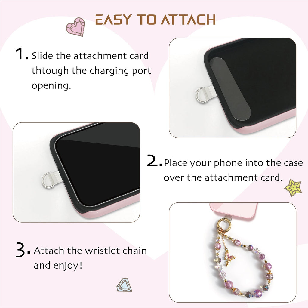 Flutter & Sparkle Phone Charm