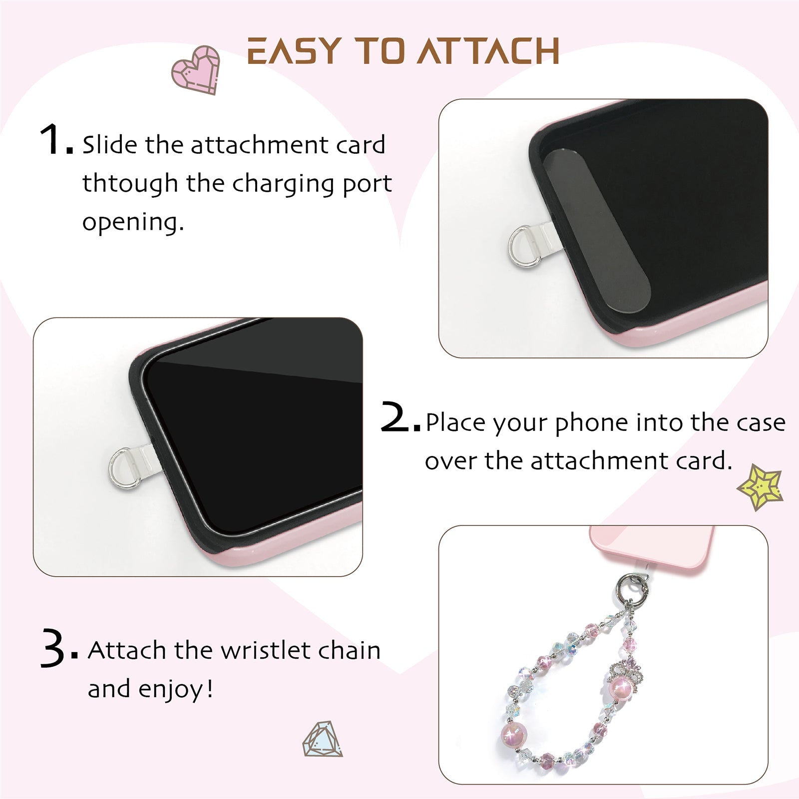 Sakura Floral Emblem Phone Charm