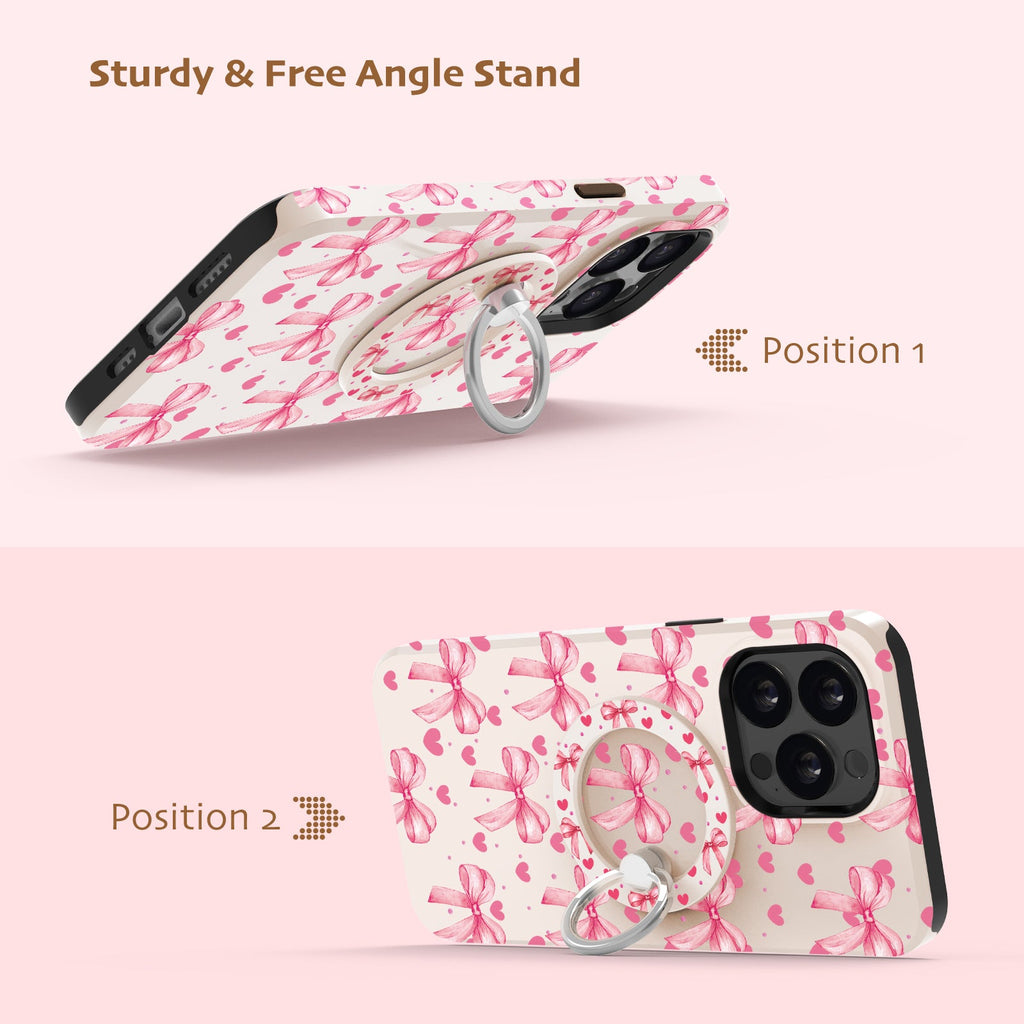 Bow Crush Magnetic Phone Ring Holder