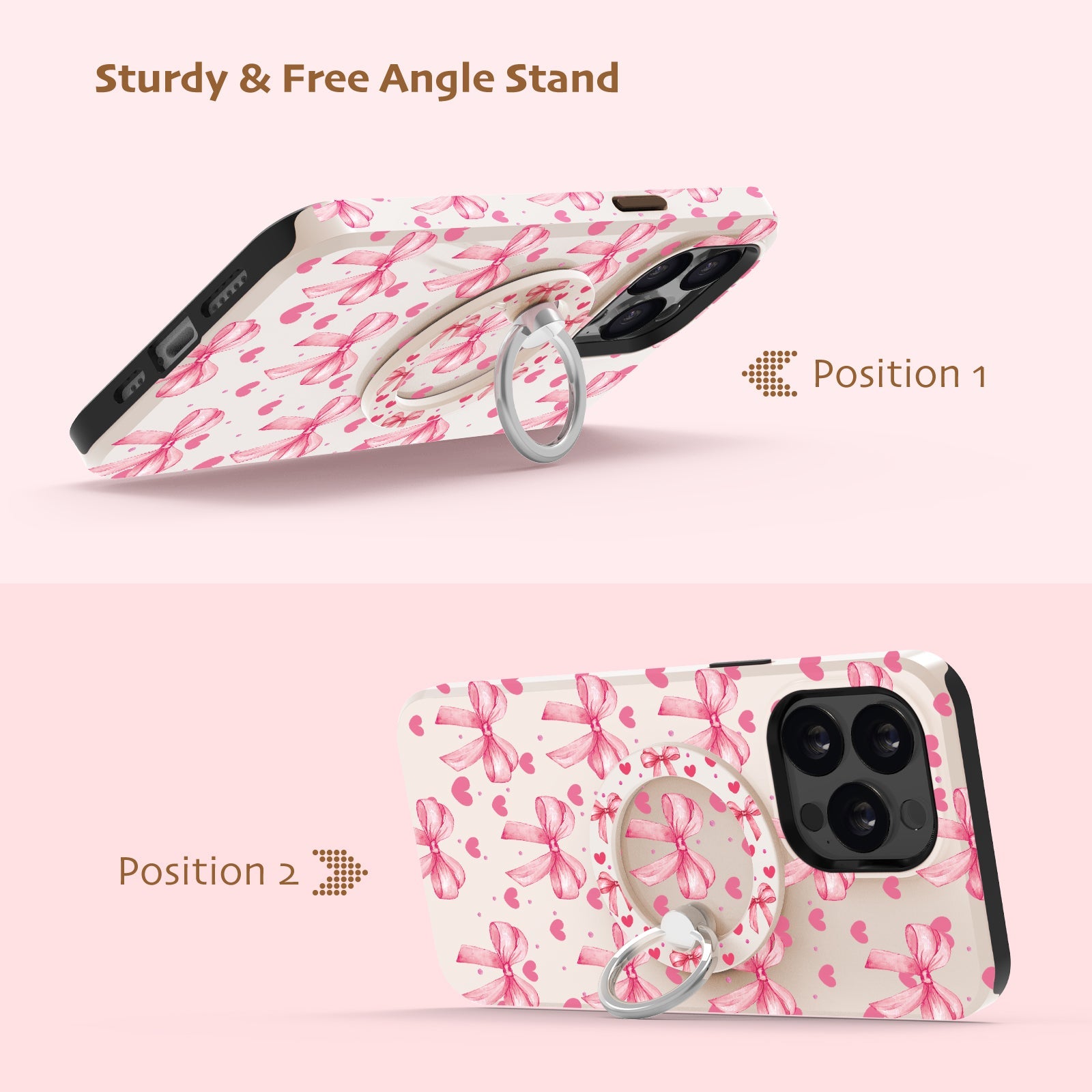 Bow Crush Magnetic Phone Ring Holder