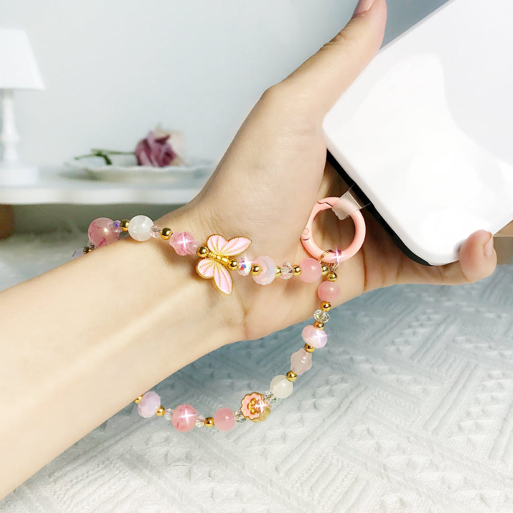 Gemstone Blossom Phone Charm