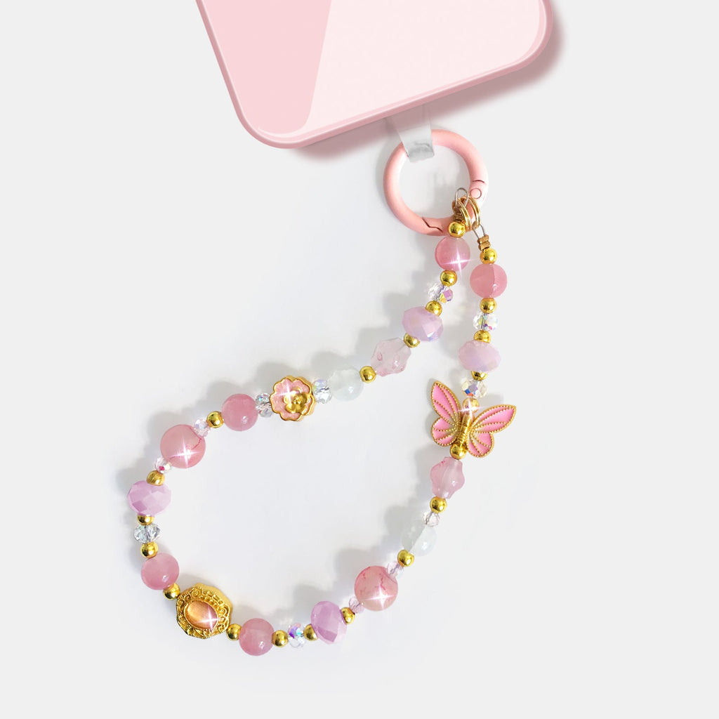 Gemstone Blossom Phone Charm