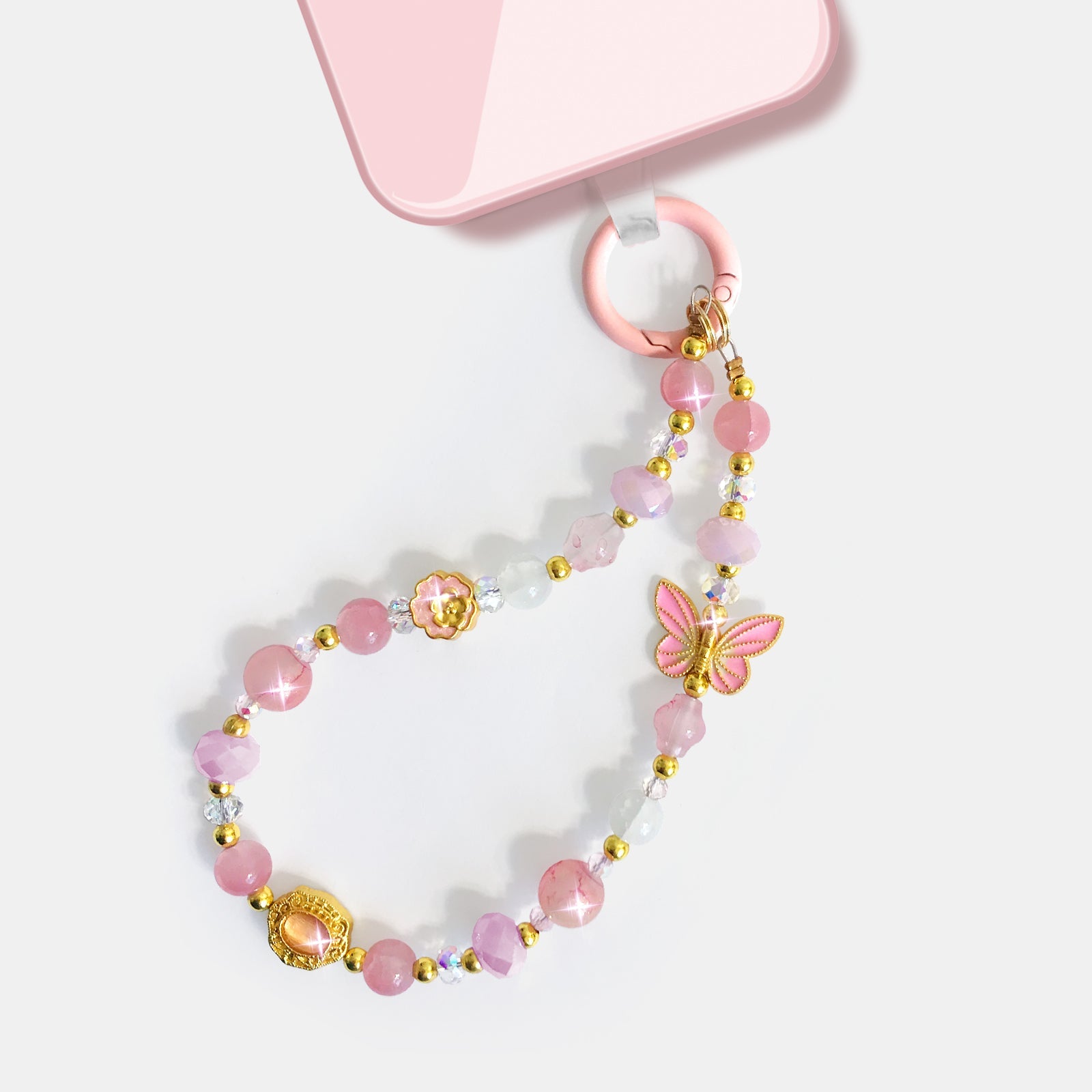 Gemstone Blossom Phone Charm