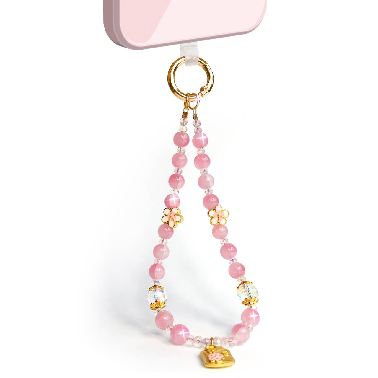 Sakura Floral Emblem Phone Charm