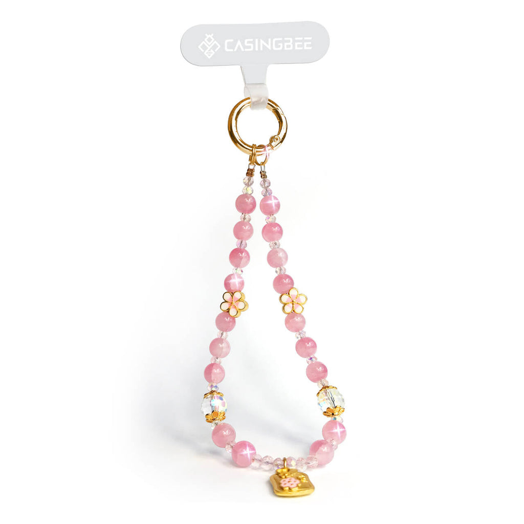 Sakura Floral Emblem Phone Charm