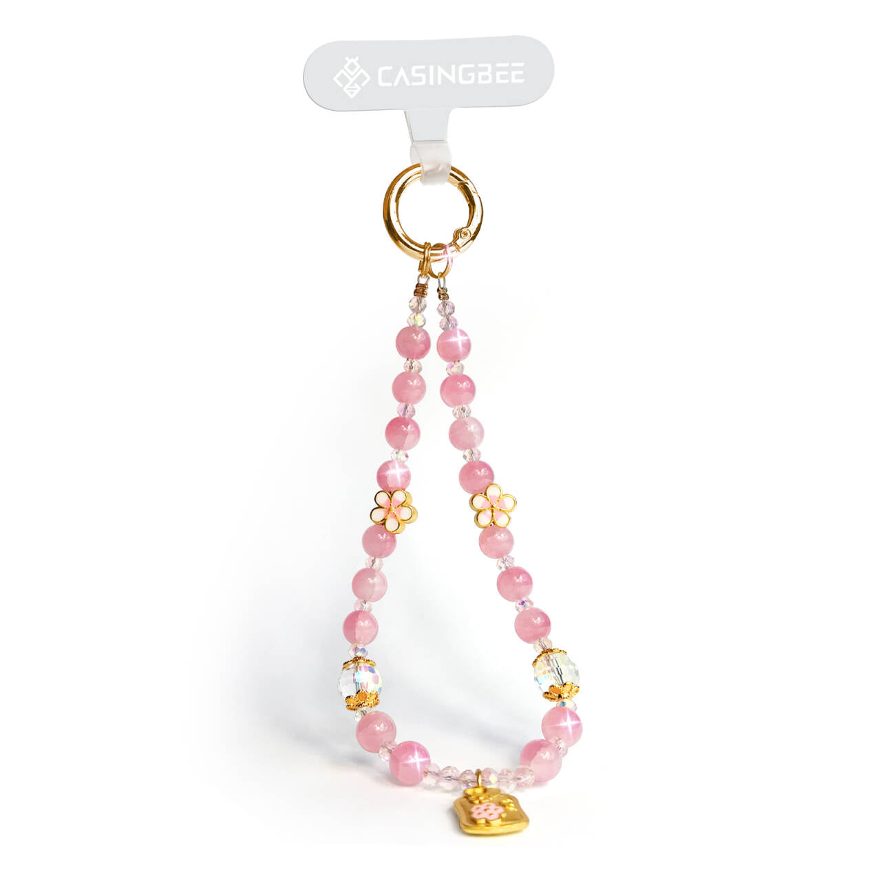 Sakura Floral Emblem Phone Charm
